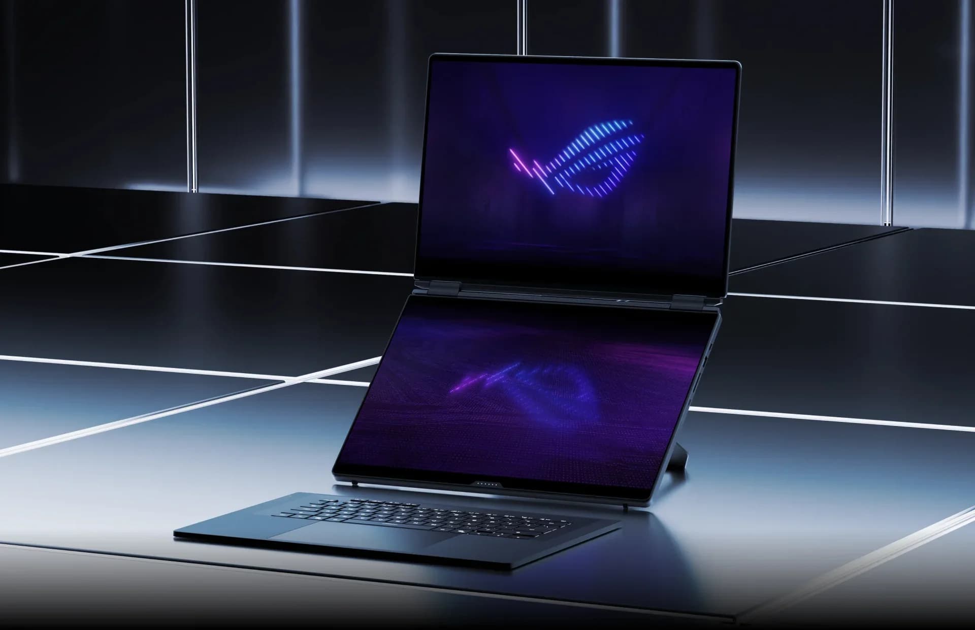 دو صفحه OLED لمسی ۱۶ اینچی لپتاپ ROG Zephyrus Duo 2026