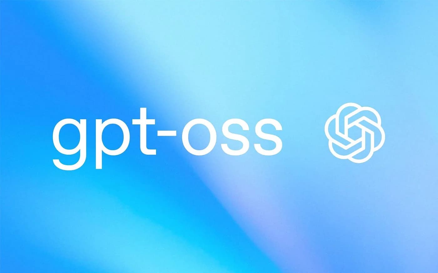 نام gpt-oss و نشان OpenAI روی پسزمینه آبی