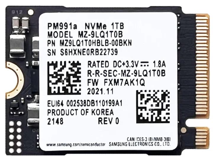 Samsung PM991a 1TB M.2 2230