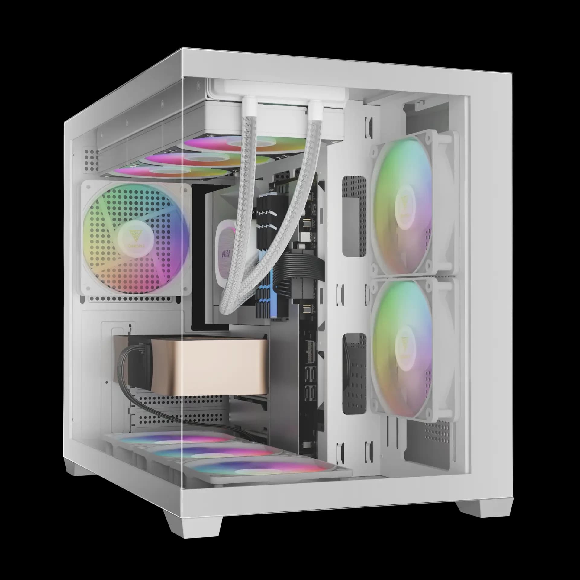 کیس ورک استیشن Gamdias مدل Aura White GC10M