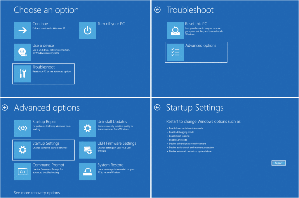 صفحه آبی مرگ ویندوز (BSOD) عیب یابی با بوت کردن سیستم در حالت Safe Mode | استوک لند