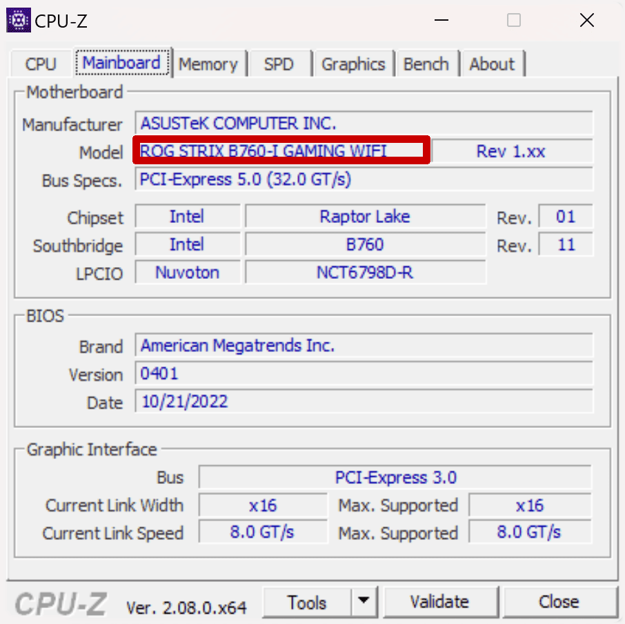 بررسی اطلاعات مادربرد  با CPU-Z برای ارتقا رم کامپیوتر / کیس استوک لند