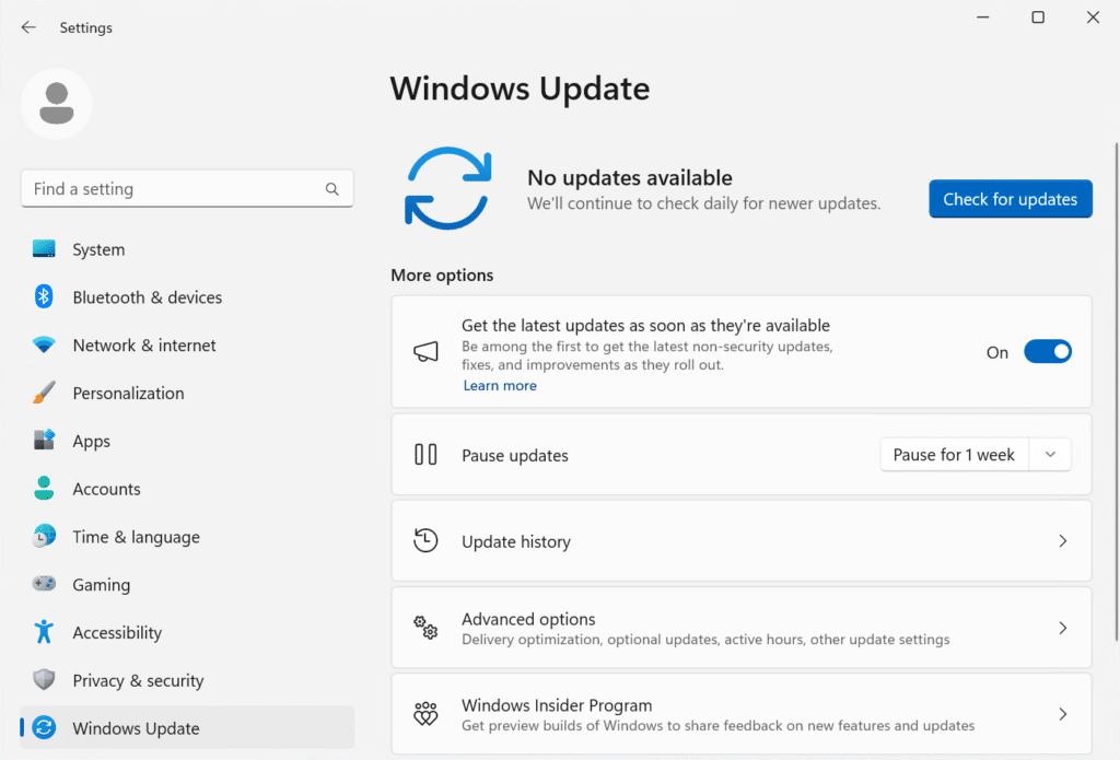 غیر فعال کردن آپدیتهای ویندوز 11 با Windows Update Service استوک لند