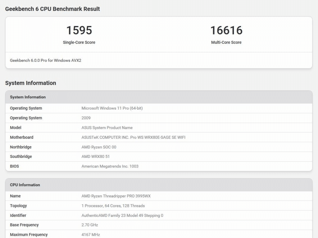 بنچمارک CPU با ابزار Geekbench 6 | استوک لند