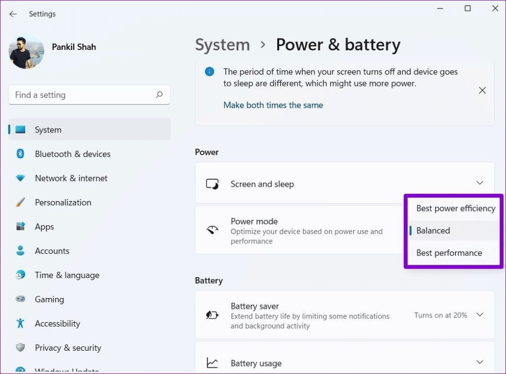 تغییر تنظیمات power ویندوز برای افزایش سرعت کارت گرافیک استوک لند