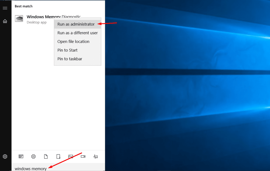 صفحه آبی مرگ ویندوز عیب یابی با بررسی سلامت رم Windows Memory Diagnostic | استوک لند