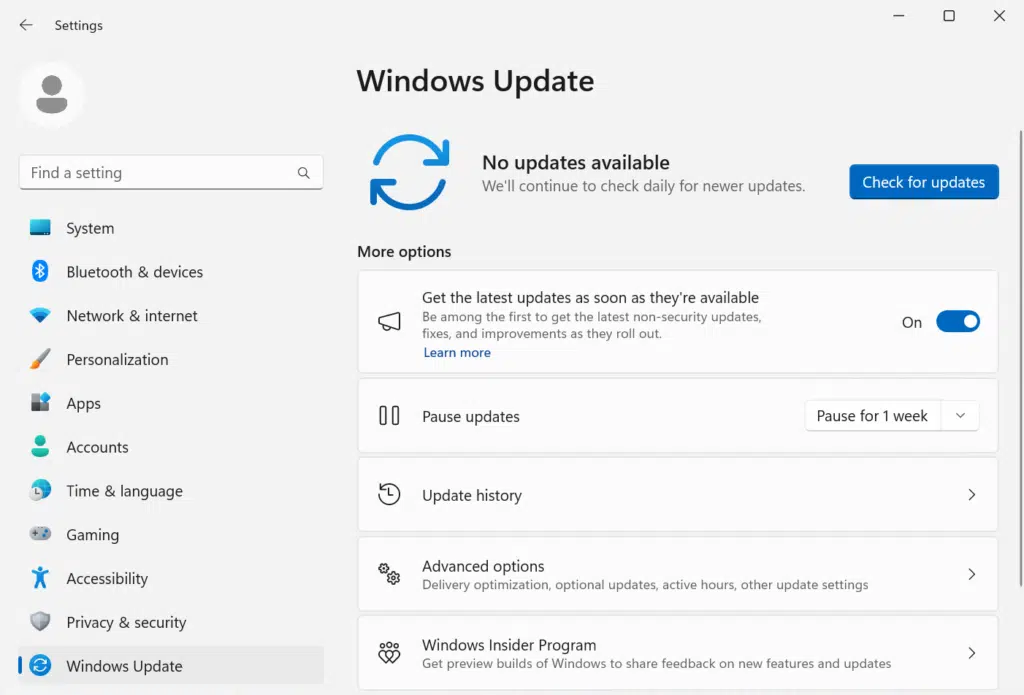 غیر فعال کردن آپدیتهای ویندوز 11 با Windows Update Service استوک لند